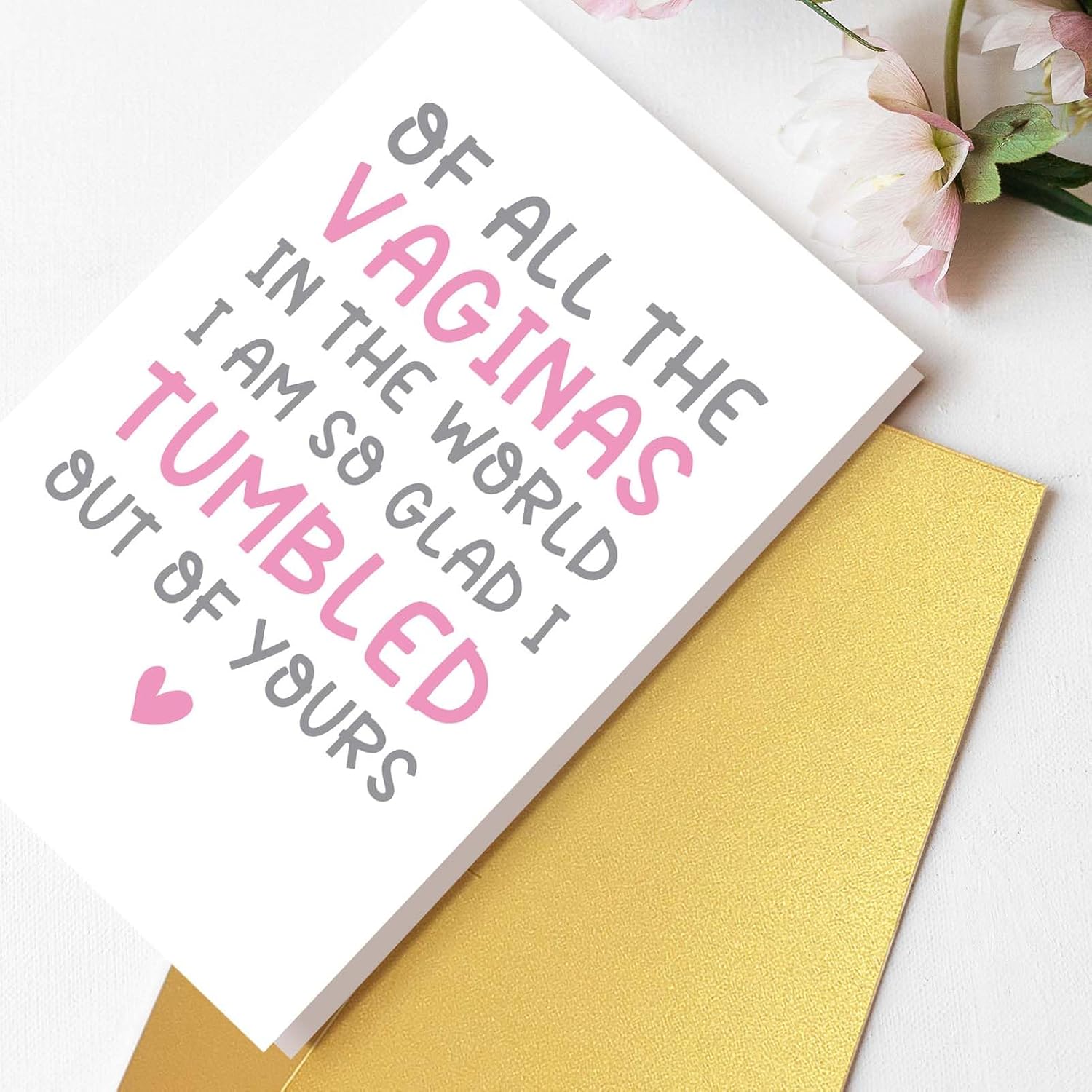 Rude Funny Mothers Day Card For Mom, Cheeky Mothers Day Card From Daughter Son, Of All The Fannies In The World...
