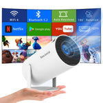 Portable Projector, WiFi, Bluetooth, Auto Keystone, Mini, iOS/Android Compatible