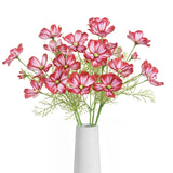 Deep Pink Fake Cosmos Flowers 40 Heads Wildflowers Flowers 8Pcs Silk Daisies With Stem For Vase Kitchen Table Centerpiece Arrangement Office Wedding Party Diy