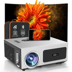 4K Projector, Auto Focus, 1100 ANSI, 500" Display, WiFi, Bluetooth, 1080P