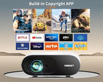 4K Projector, WiFi Bluetooth, 1080P, 600 ANSI, Netflix Certified, Dolby Audio