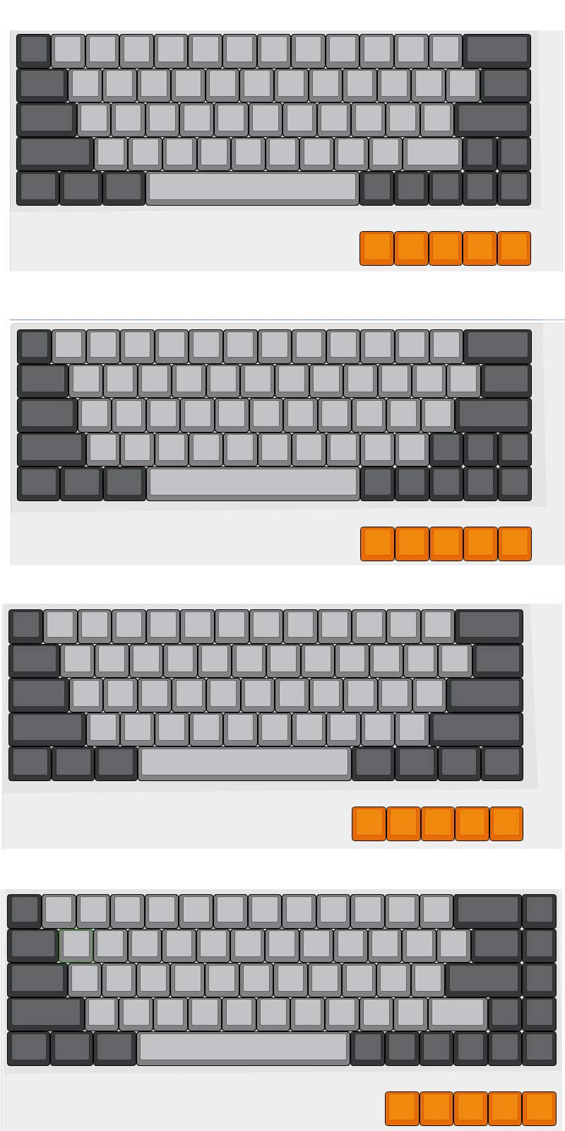 Dsa Profile Blank 61 64 68 Ansi Keyset Thick Pbt Keycap Set For Cherry Mx Mechanical Keyboard Gh60 Xd64 Gk64 Tada68 (Only Keycap)