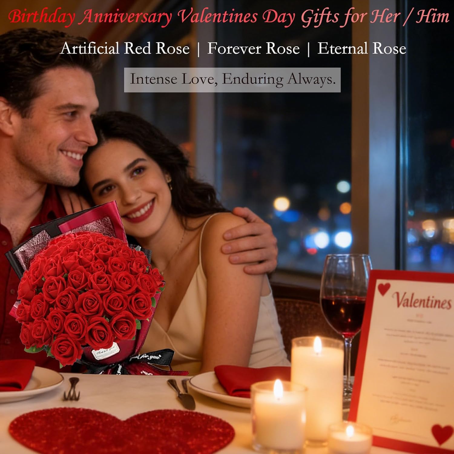 12Pcs Red Roses Artificial Flowers, Fake Velvet Silk Roses With Stems In Bulk, Faux Roses For Anniversary Valentine'S Day Birthday Gifts Wedding Bridal Bouquets Centerpiece Party Home Decor(12, Red)