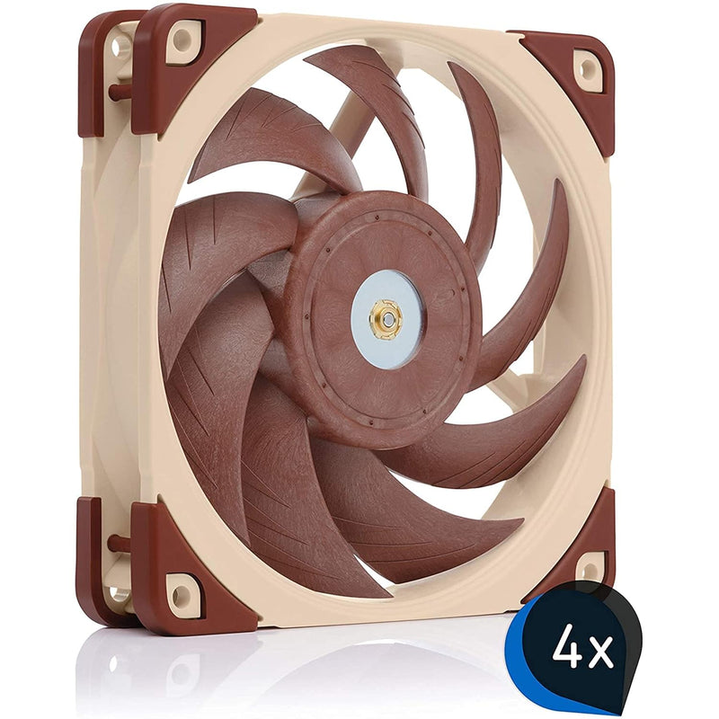 Noctua 480mm AIO Upgrade Bundle (4X NF-A12x25 PWM 120mm Fans Plus 1x NT-H2 The