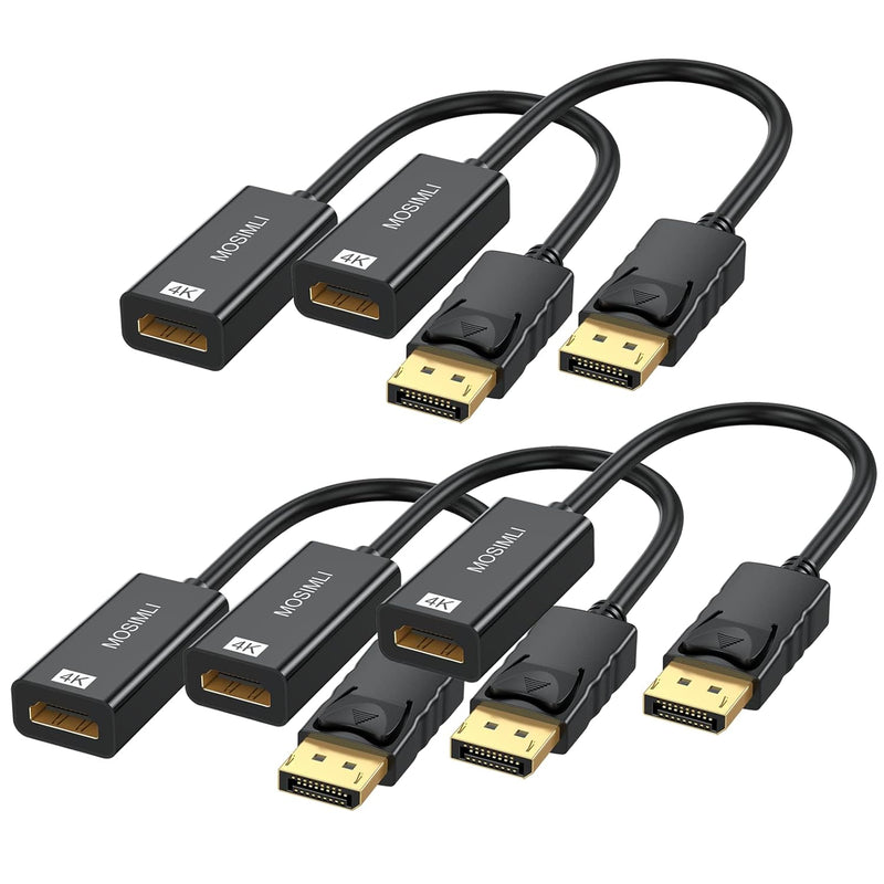 Displayport To Hdmi Adapter 5-Pack, 4K Display Port Dp To Hdmi Cable Male To F