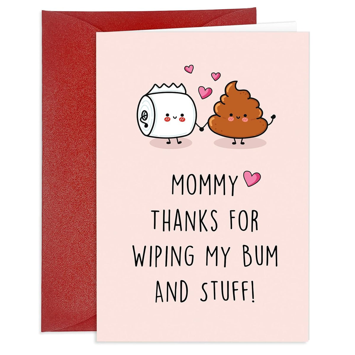 Cute Mothers Day Card Thanks For Wiping My Butt Cards Funny Mothers Day Card For Mom Funny Mother’S Day Cards From Son Daughter Birthday Greeting Cards For Mom Thanking Mother Gifts