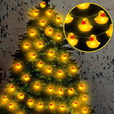 60/100 Led Rubber Duck String Lights For Christmas Tree Duck Battery Operated String Lights Decorative For Xmas Holiday