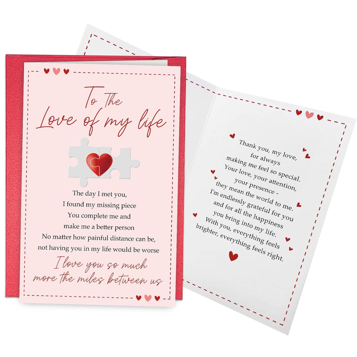 Funny Valentines Day Card For Him Her, Romantic Valentines Day Card For Boyfriend Girlfriend, Anniversary Cards For Husband Wife, Long Distance Love Cards