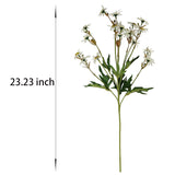 23'' White Daisy Artificial Flowers,Artificial White Daisies,6 Bouquets Fake Daisies Flowers,Faux Daisies For Home Table Centerpieces Arrangement Decoration (6, White)