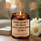 Candle, Congratulations Pet Adoption Gifts, Party, Adoption Day Gifts For Adoptive Parents, New Family - Adopting Anniversary, Newly Parent'S Day, Congrats Gotcha Day For Adopted Mom Dad Couple