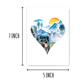 Love Mountain Valentine - Heartfelt Hiking Love - Adventure Card For Him & Her