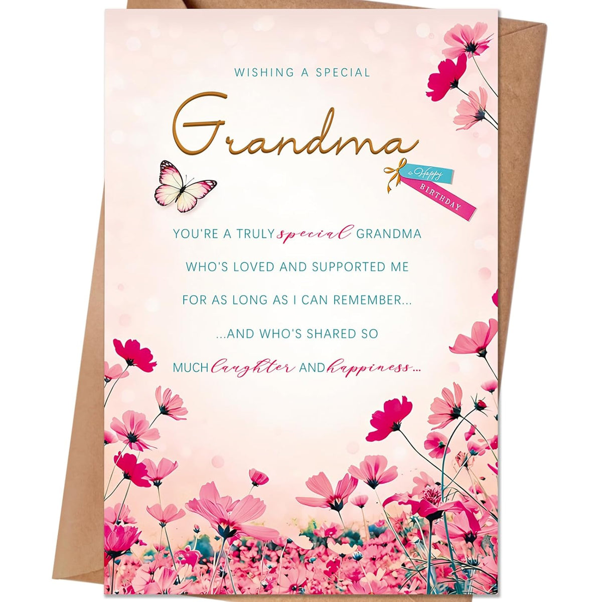 Grandma Birthday Card?Happy Birthday Card & Gift For Grandma