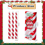 5 Pcs Christmas Taper Candles,10Inch Tall Candy Cane Red And White Stripe Candles Advent Candles Set Of 5 Dripless Advent Wreath Candle For Xmas Party Home Decor (Red White)