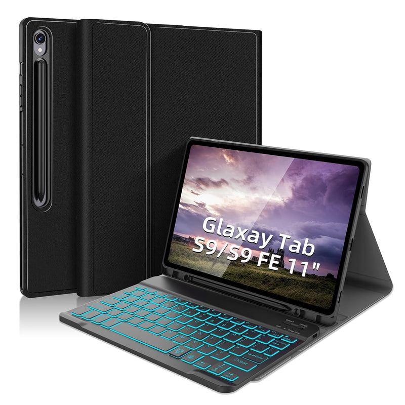 Keyboard Case For Samsung Galaxy Tab S9 11Inch, Case With Keyboard For S9 Fe 1