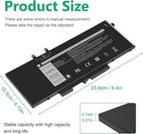 Dell 3HWPP 10X1J 68Wh Laptop Battery Replacement for Latitude 5401 5511 Precision 3550