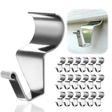 24-Pack Vinyl Siding Hooks Hanger, Heavy Duty Stainless Steel Vinyl Siding Clips, No-Hole Needed Front Porch Decor, Siding Hooks For Hanging Outdoor?Christmas Wreath Hangers For Front Door
