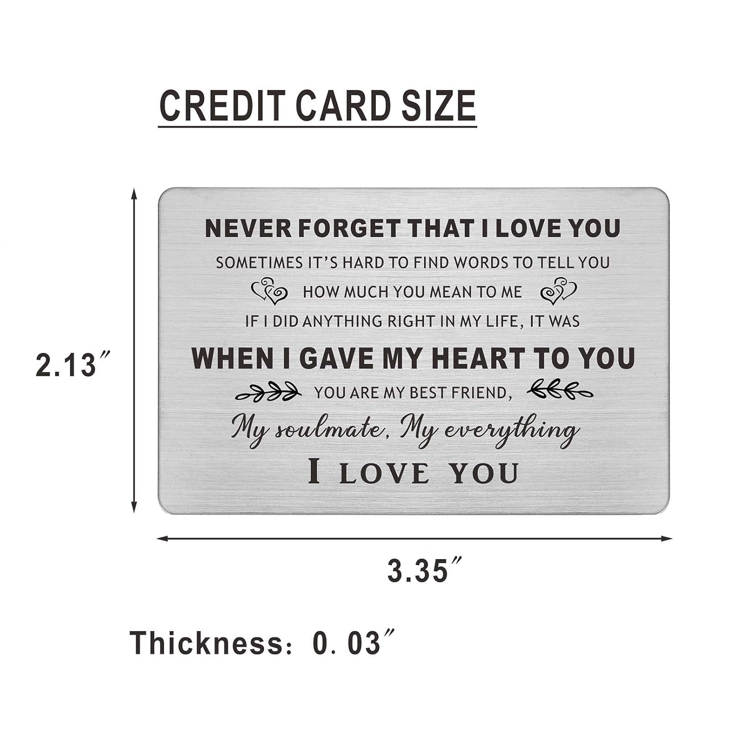 I Love You Gifts For Him Her, Anniversary Wedding Valentines Day Card For Husband Wife Boyfriend Girlfriend, Valentines Day Card Men