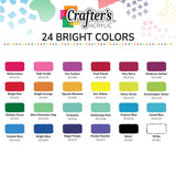 DecoArt Crafter’s Acrylic Paint Set – Bright Colors, 24 Bottles (2 fl oz) – Easy Craft Paints, Classrooms, Art Projects & DIY Crafts