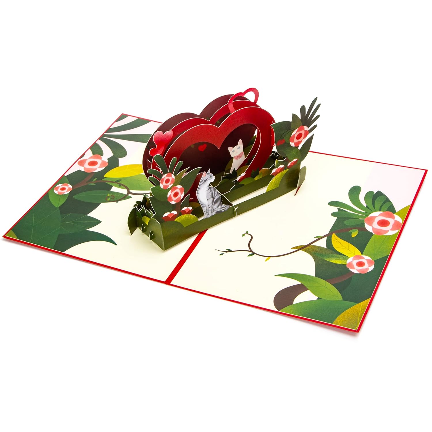 Cat Pop Up Card For All Occasion, Anniversary Card, Birthday, Valentines Day Card, Romantic Love Card For Him Her Husband Wife Couple Parents Boyfriend Girlfriend, With Envelope