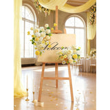 Artificial Flowers Combo Box Set White Yellow Roses Dahlia Fake Silk Flowers With Stems For Diy Wedding Bridal Bouquets,Floral Arrangement,Table Centerpieces,Baby Shower,Home Decorations