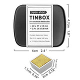 Mini Portable Handmade Artist Watercolor Paint Travel Tin Box Set With 6 Metallic Pearlescent Glitter Solid Watercolor Half Pans Sparkle Professional Watercolor.Gold