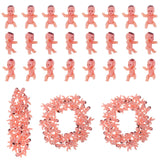 100Pcs Tiny Plastic Mini Babies For Baby Shower Games And Ice Cubes (1 Inch)