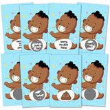 Baby Shower Raffle Card Game - Baby Shower Lottery Tickets Games Door Prizes Scratch Off Cards Games Party Favor - Gender Reveal Activity And Idea, Fun And Easy To Play - 38 Cards (Blue)