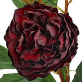 3 Pack Artificial Peony Flower 27.5" Tall Burgundy Silk Peonies Floral Stems Real Touch Faux Peony Flower For Wedding Bouquets Home Floral Arrangements Table Centerpieces Diy Décor