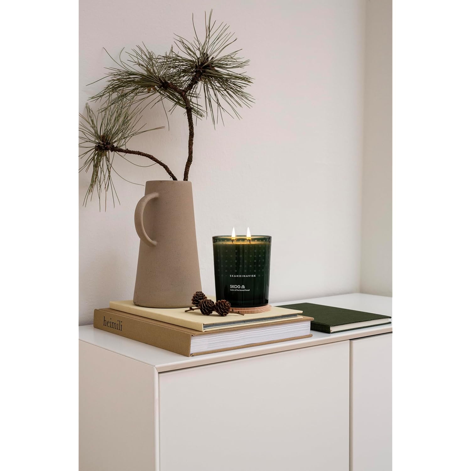 Skog 'Forest' Scented Candle With 2 Wicks, Special Edition, Scent Notes: Pine Needles And Fir Cones, Birch Sap And Lily Of The Valley, Vegan Formula, 12.3 Oz.