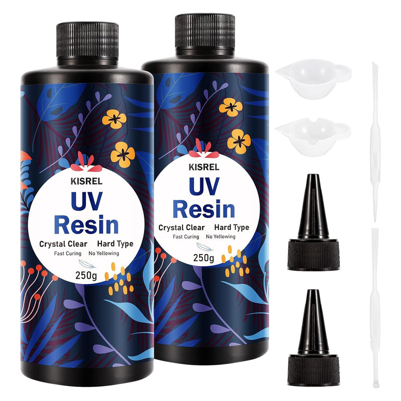 Uv Resin 500G - Upgraded Hard Type Crystal Clear Ultraviolet Curing Uv Epoxy R