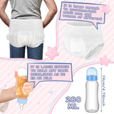 8 Sets Bottle Chug Baby Shower Games Plastic Baby Bottles Bulk Diapers Gender Reveal Games Hat And Adult Bib Race Game Decoration For Girl Adults (Modern Style,Blue)