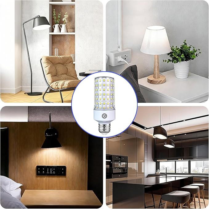 40W LED Corn Light Bulbs 2 Pack 5000K Daylight 5000 Lumens 300W Equivalent E26 E27 Base