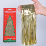 Tinsel Icicles 4000 Strands Metallic Gold Tinsel Christmas Tree Streamer Party Decoration 18 Inch Tinsel For Christmas Tree Icicles Indoor Outdoor Xmas New Year Disco Birthday Party Supplies