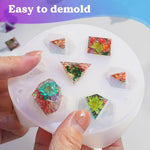 Dice Resin Molds Silicone, Dnd Dice Epoxy Resin Molds With 7 Standard Polyhedral Stereoscopic Dice Cavities, Silicone Molds For Epoxy Resin, Diy Dices Making, Table Board Game