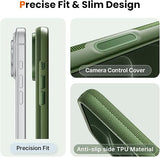Techwoven Phone Case Compatible with iPhone 18 Pro Green Protective Cover