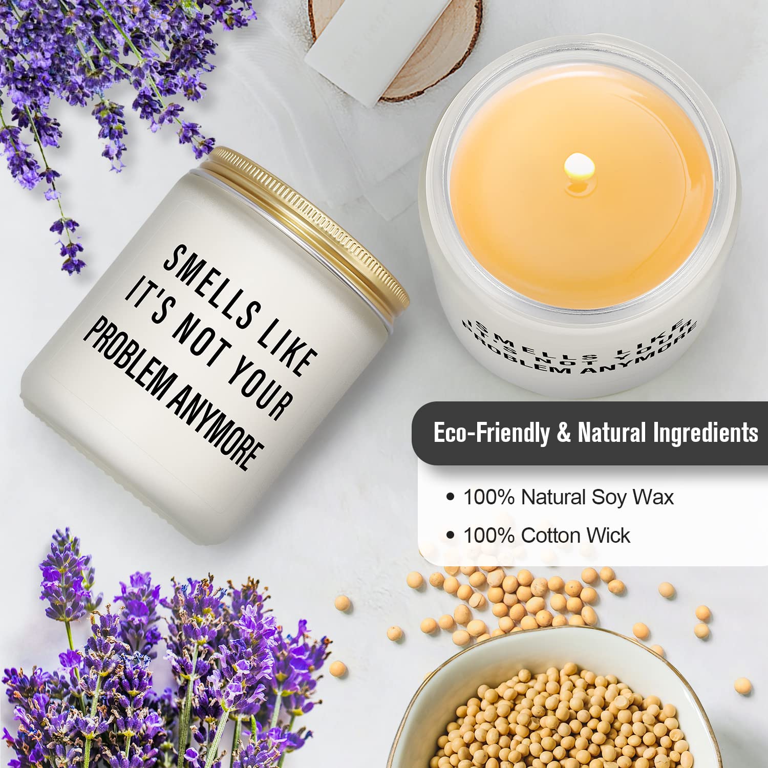 Retirement Gifts For Women Men, Funny Retiring Farewell Gifts For Coworkers Boss, Retired Gift For Friend Nurse Teacher Dad Mom, Goodbye Leaving Job Divorce Breakup Going Away Present Candle