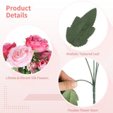 12 Bundles Peonies Artificial Flowers, Fake Peony Bouquets, Faux Flower Arrangements For Table Centerpiece, Realistic Floral Bouquets For Weddings, Parties, Home