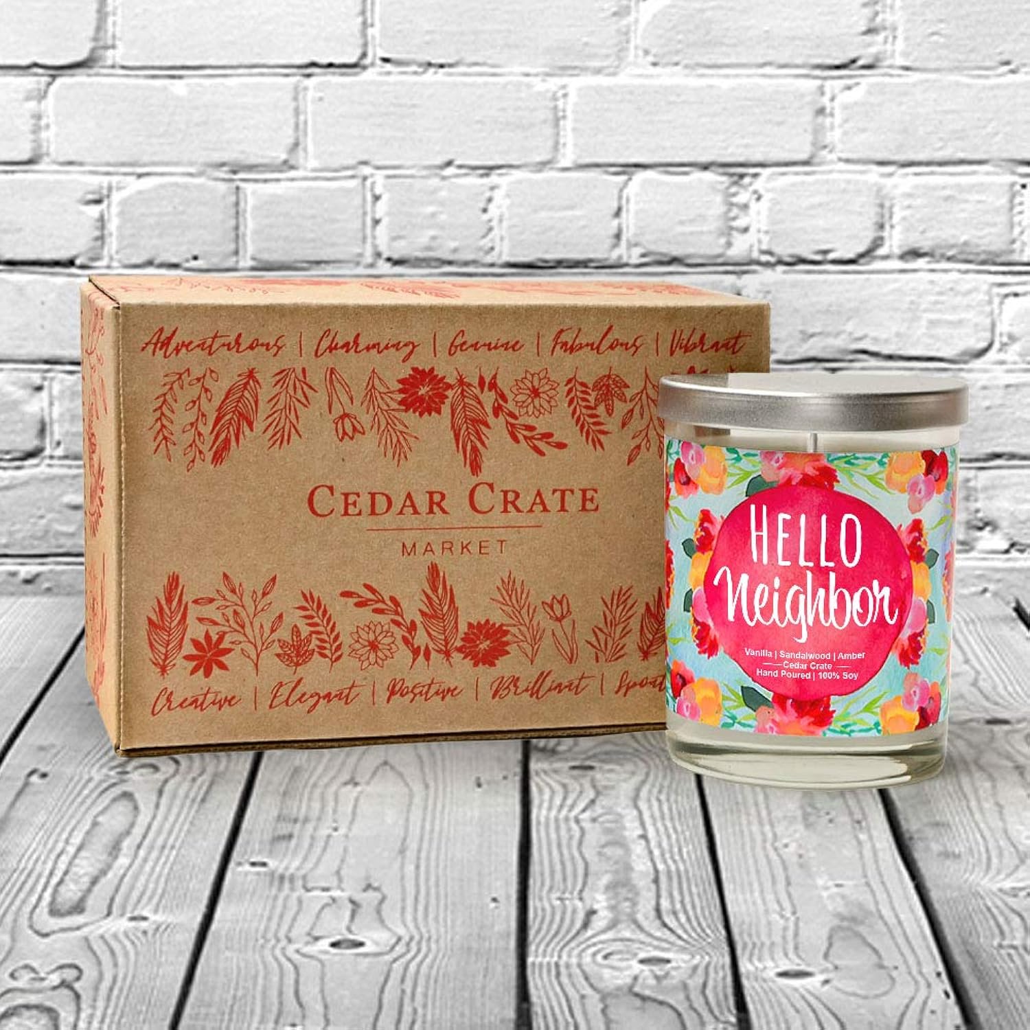 Hello Neighbor - Housewarming Gifts New Home - House Warming Candle For Women, Men, Couples, Apartment, Decor Ideas, Welcome, Hostess, Handmade In Usa