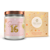 16Th Birthday Candle - Sweet 16 Candles - 16Th Birthday Gifts For Girls - Made In Usa 9 Oz Scented Birthday Cake Candle By Mint Sugar Candle Co - 16 Year Old Girl Birthday Gift Ideas