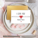 Cute Valentines Day Card For Him Her, Whimsical Anniversary Card For Boyfriend Girlfriend, Funny Happy Birthday Card For Partner Mom Dad, I Love You This Much