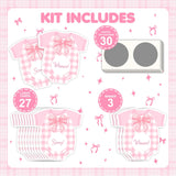 Pink Bow Baby Shower Decorations, 30Pcs Pink Bow Baby Shower Scratch Off Game Girl, Silly Activity For Ice Breakers, Door Prizes, Baby Shower Activity And Idea, Fun And Easy To Play