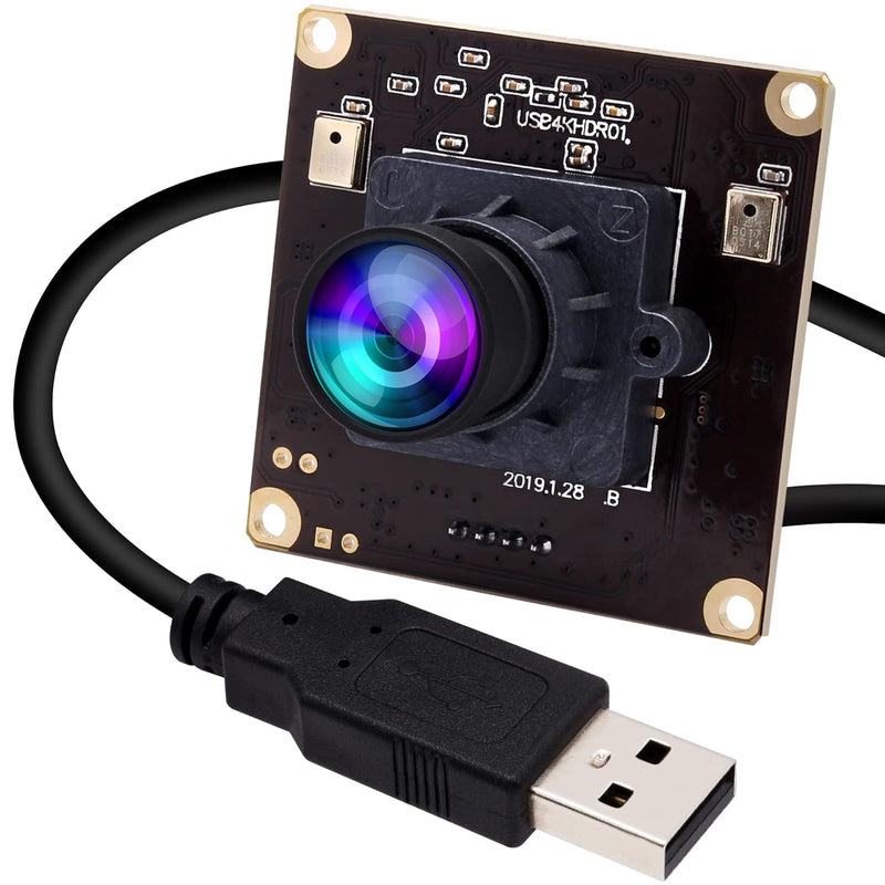 4K Usb Camera With Dual Microphone For Computer And Raspberry Pi Mini Uvc Usb2