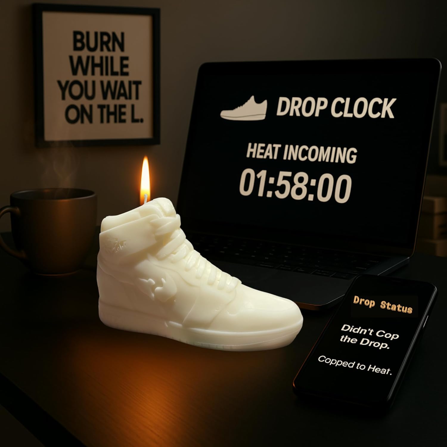 Sneaker Candle In Gift Box - - Birthday Gifts For Teenage Boys - Hypebeast Gifts For Sneakerhead Room Decor - White Elephant Candle Men - Gift For Teen Boys - Cool Stuff For Sneakerheads