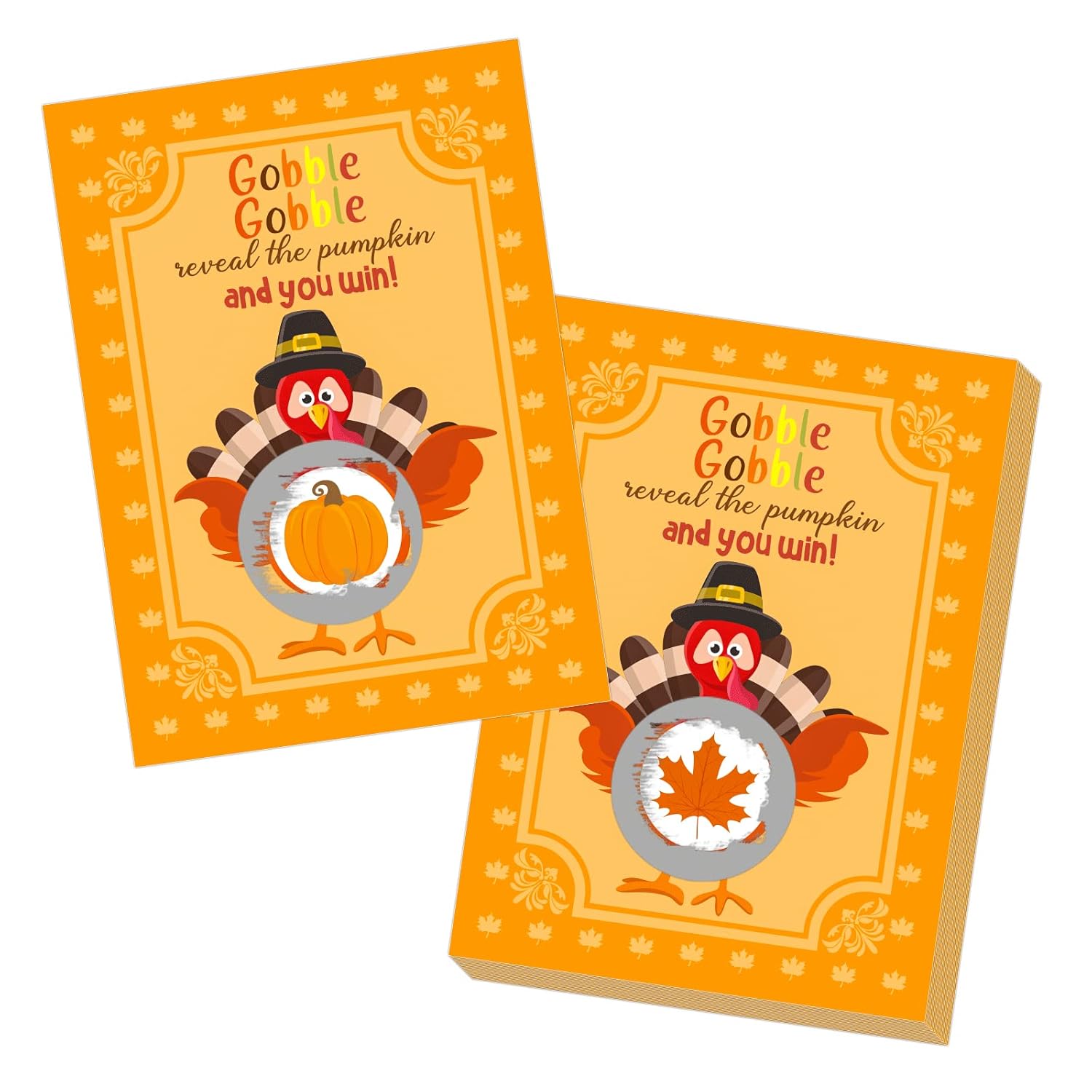 36 Pcs Turkey Scratch Off Cards For Thanksgiving Party Games For Family Dinner Activities Friendsgiving Scratcher Tickets Pumpkin Favor Ideas