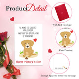 Funny Mothers Day Card - 5.5X8'' Happy Mother'S Day Card For Dog Moms Fur Mom Mothers Day Gifts Humorous With Envelope For Women
