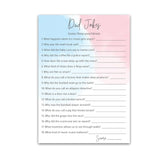 Dad Jokes Gender Reveal Party Game, Daddy Jokes Baby Shower Trivia Games — Pack Of 25 — Fun Dad Joke Game, Pink Or Blue, Funny Trivia, Girl Or Boy, Sprinkle, Co-Ed Couples Shower, Birthday G752-Djk