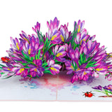 Pop Up Birthday Card - 3D Cymbidium Orchid Greeting Card For Mom Wife Grandmother, Flower Pop Up Card For Mothers Day Birthday Thank You Get Well Or Any Occasions