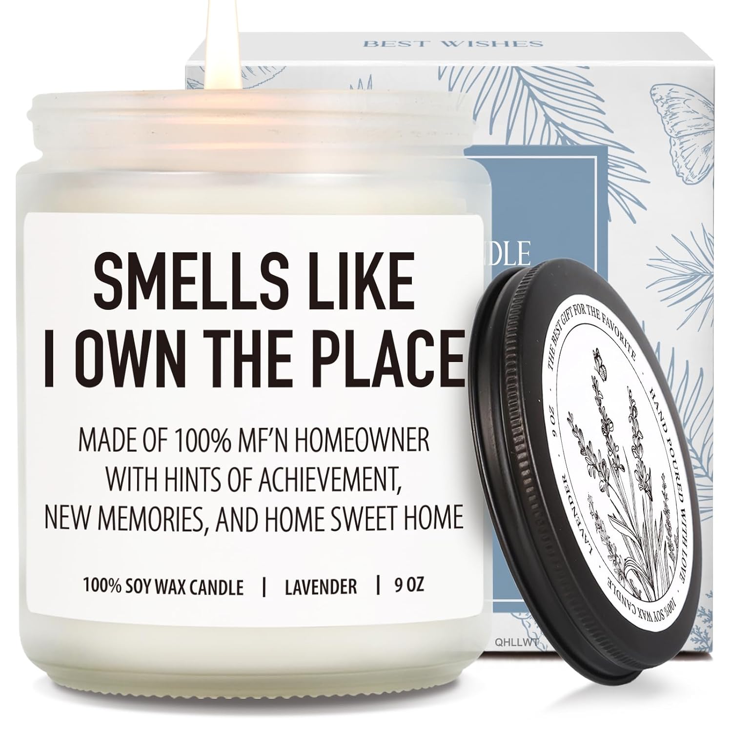 Best Housewarming Candle Gifts For New Homeowner, Smell Like I Own The Place, Closing Candles Gift For First Time Home Buyers, Women, Men, Couple, Unique First House Apartment Gift-34