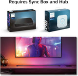 Philips Hue Large Smart Light Tube Black White and Color Ambiance LED Light Bar TV Sync