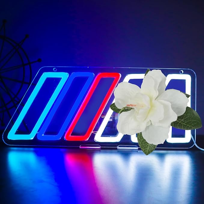 Car Neon Sign Dimmable LED Wall Light for Garage Bedroom Playroom Auto Shop Decor